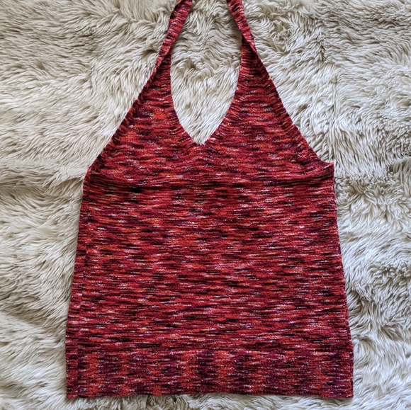 Loft Red knit halter top - Picture 7 of 8